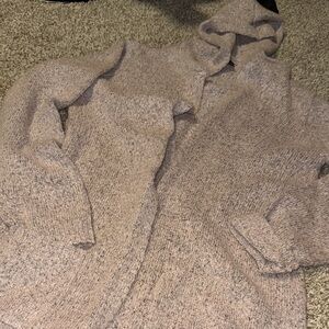 Madison Lilly cozy nubby knit hooded open-front cardigan sweater (XXL) - EUC!